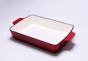 tava dreptunghiulara rosie