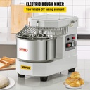 Mixer Profesional pentru Aluat cu Bol Inox 8L – VEVOR