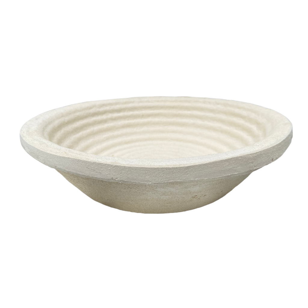 Cos din pulpa lemn pentru dospit, rotund, 0.5Kg, diametru 18 cm, model crestat