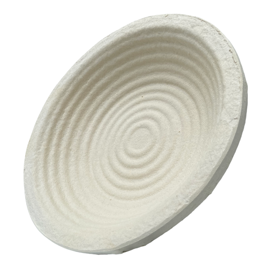 [BPL.0006] Cos de pulpa lemn pentru dospit, rotund, 1Kg, diametru 26 cm, model crestat