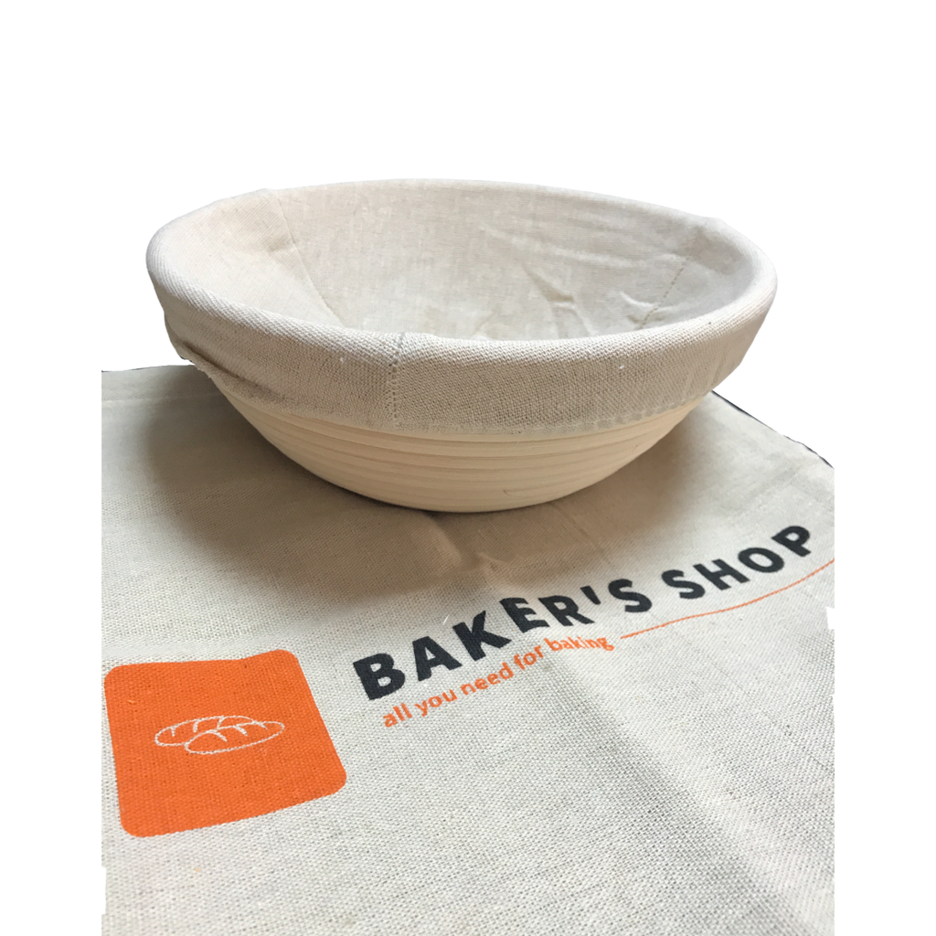 Cos de rachita Baker's Shop pentru dospit, rotund, D 23 cm, cu panza de protectie