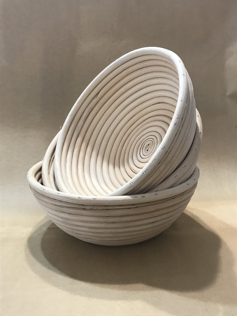 [100140] Cos de rachita pentru dospit, rotund 1.2Kg, diametru 24 cm