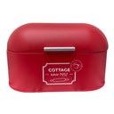 Cutie pentru paine din metal, Bakers Shop, rosie