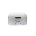 Cutie pentru paine din metal, Bakers Shop, alba