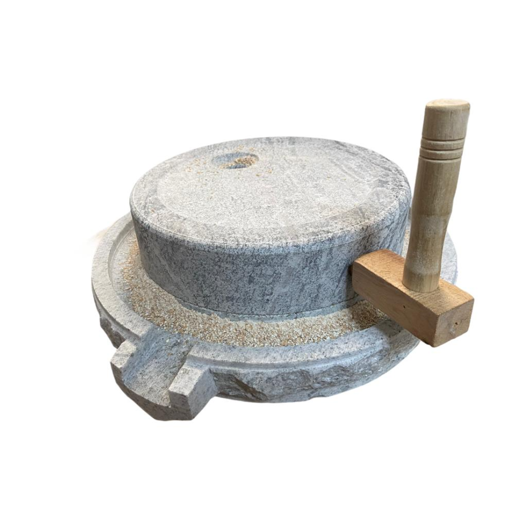 [BSH.0026] Moara manuala de piatra, din granit, Baker's Shop