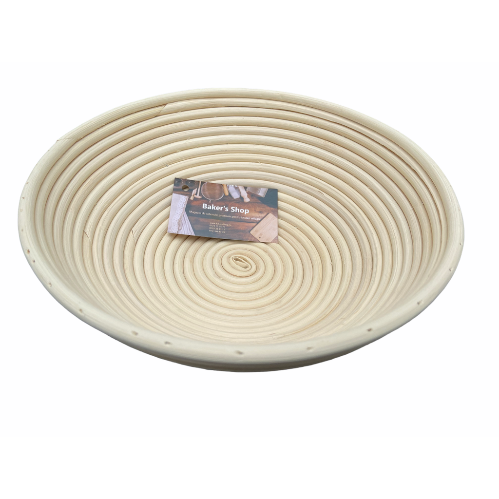 [BSH.0038] Cos de rachita Baker's Shop pentru dospit, rotund, 26 x 9 cm