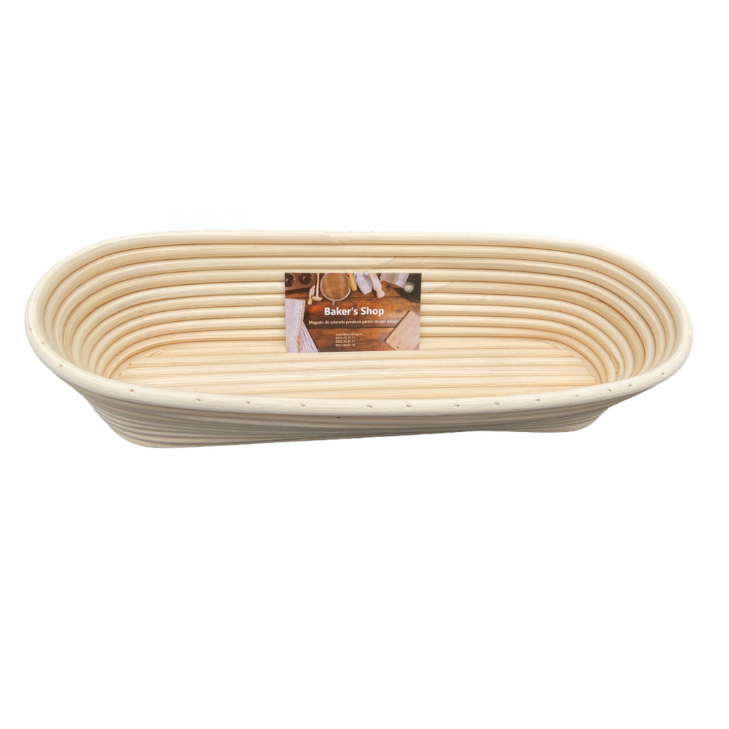 [BSH.0039] Cos de rachita Baker's Shop pentru dospit,  oval, 25 x 15 x 8,5 cm