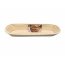Cos de rachita Baker's Shop pentru dospit, oval alungit tip bagheta, 34 x 10 X 5.5 cm