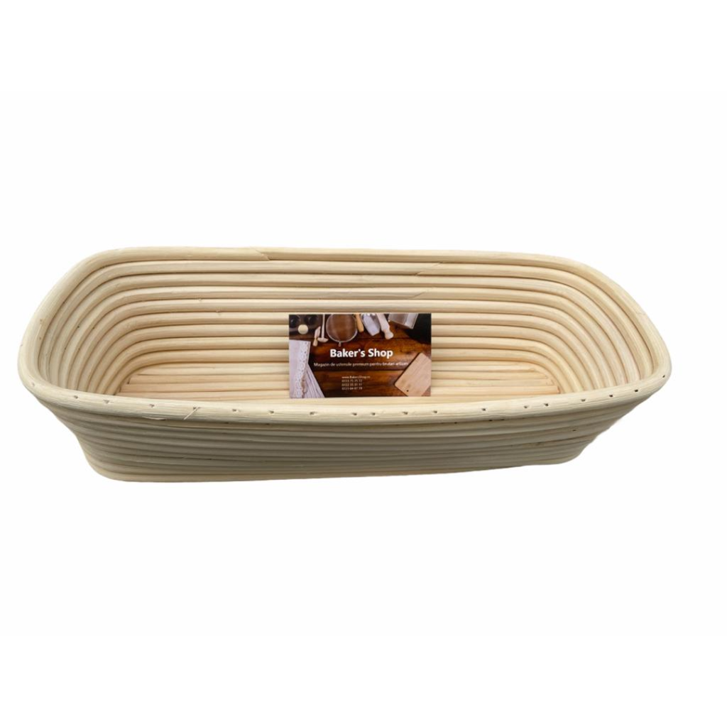 Cos de rachita Baker's Shop pentru dospit, dreptunghiular, 30,4 x 14,0 X 8