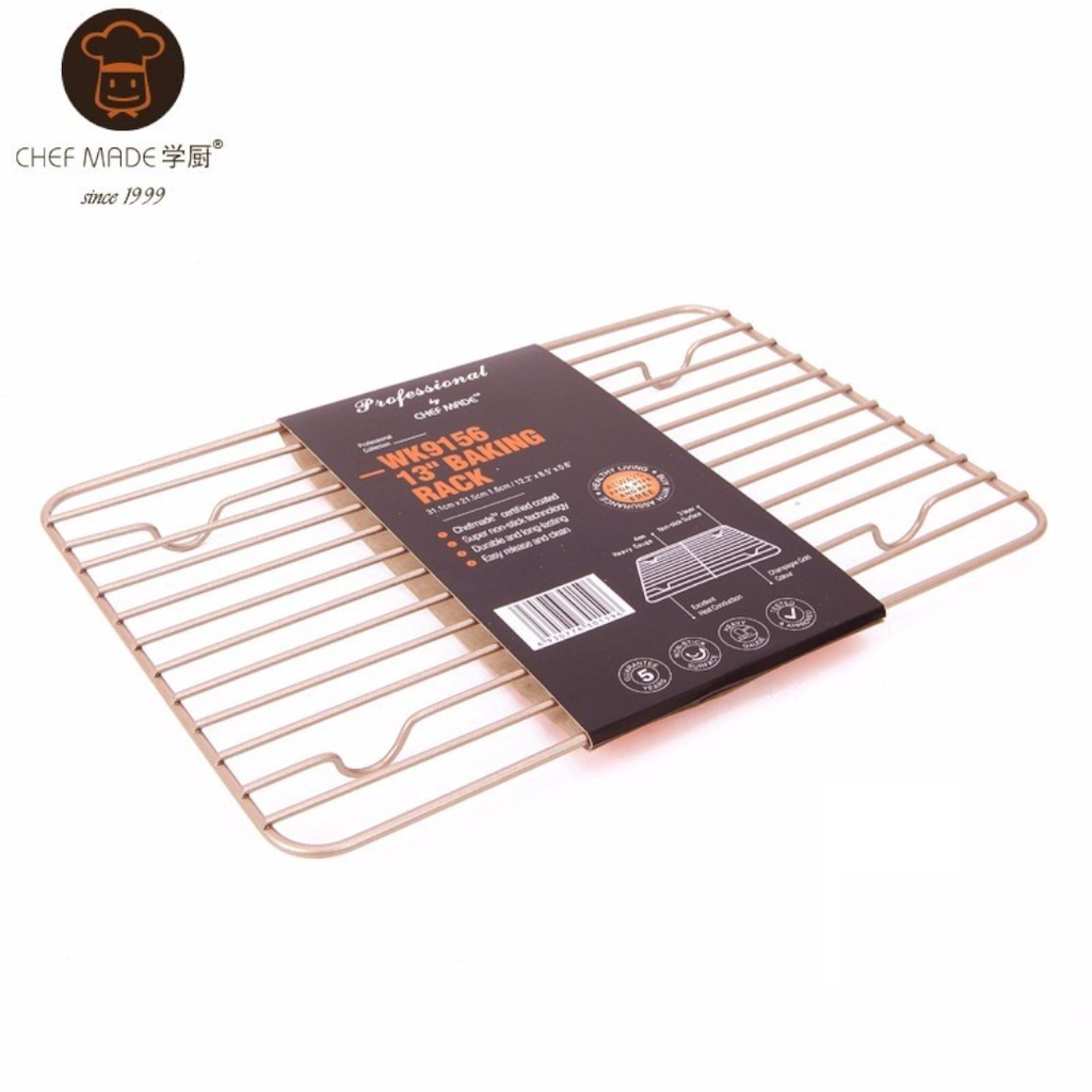 Gratar racire, 22 x 25 cm, otel carbon - CHEFMADE