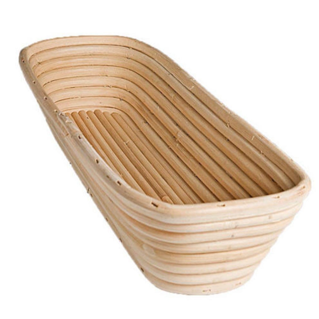 Cos de rachita pentru dospit, oval  1,75 kg, 38x 14.5 x 8cm