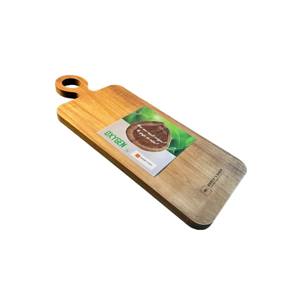 [BSH.0076] Platou de servire Oxygen by Baker's Shop, din lemn de Accacia, 35 x 18 x 1.5 cm