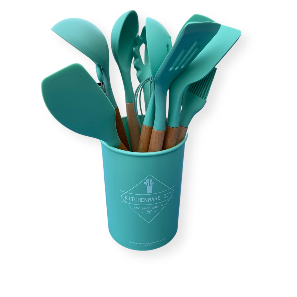 [BSH.0090] Set de 12 ustensile de bucatarie Baker's Shop - Green