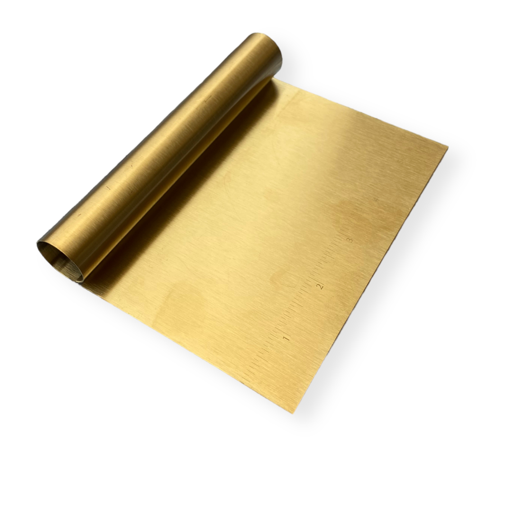 Racleta metalica pentru aluat Baker's Shop - Aurie