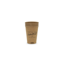Set de 8 pahare din hartie Kraft, Fatto con Amore, Ziipa