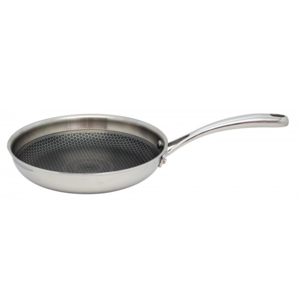Tigaie de inox ELO Relief, 24 cm,  antiaderenta, indestructibila, tehnologie Weilburger C3 honeycomb