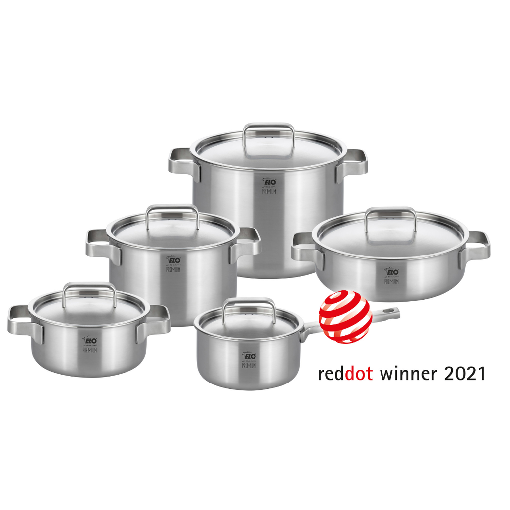 [ELO.00008] Set de 5 vase cu capac din Inox ELO Limited Edition - 10 piese