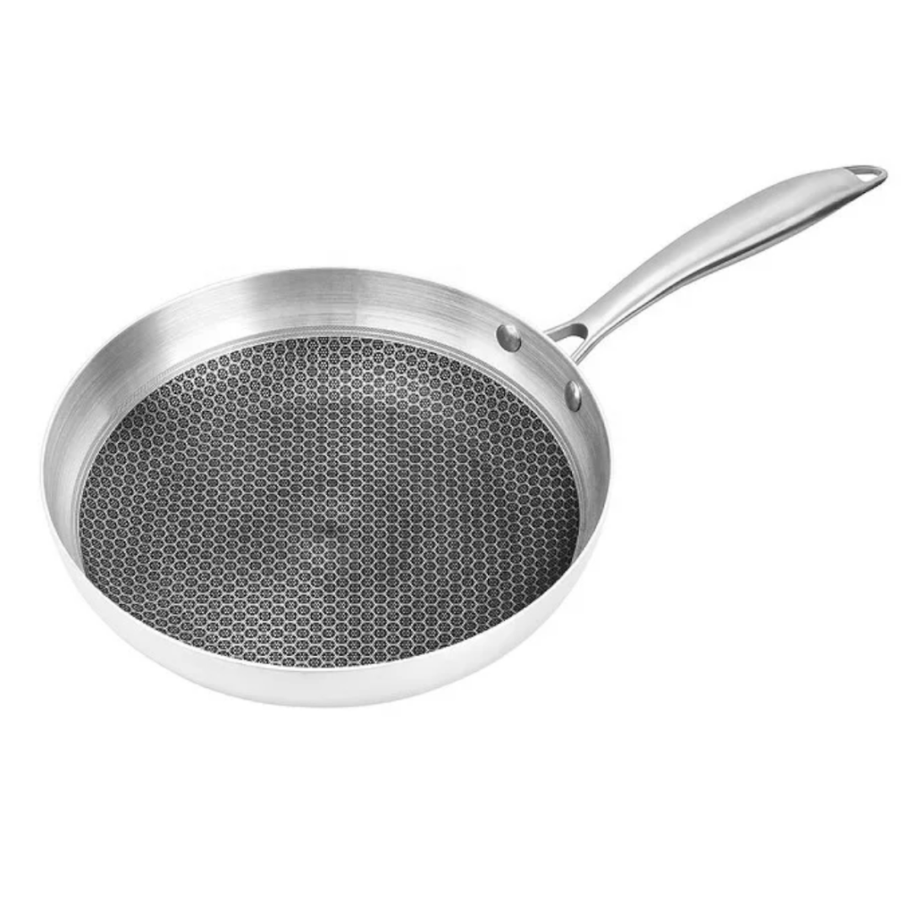 [BSH.0120] Tigaie de inox, 28 cm, cu structura Hexagonala tip Honeycomb