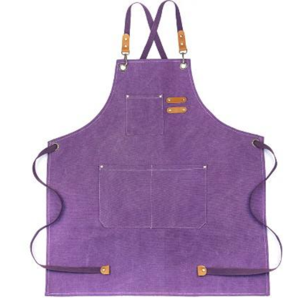 [BSH.0124] Apron (sort) din denim, 68.5x76 cm, Baker's Shop, Lila