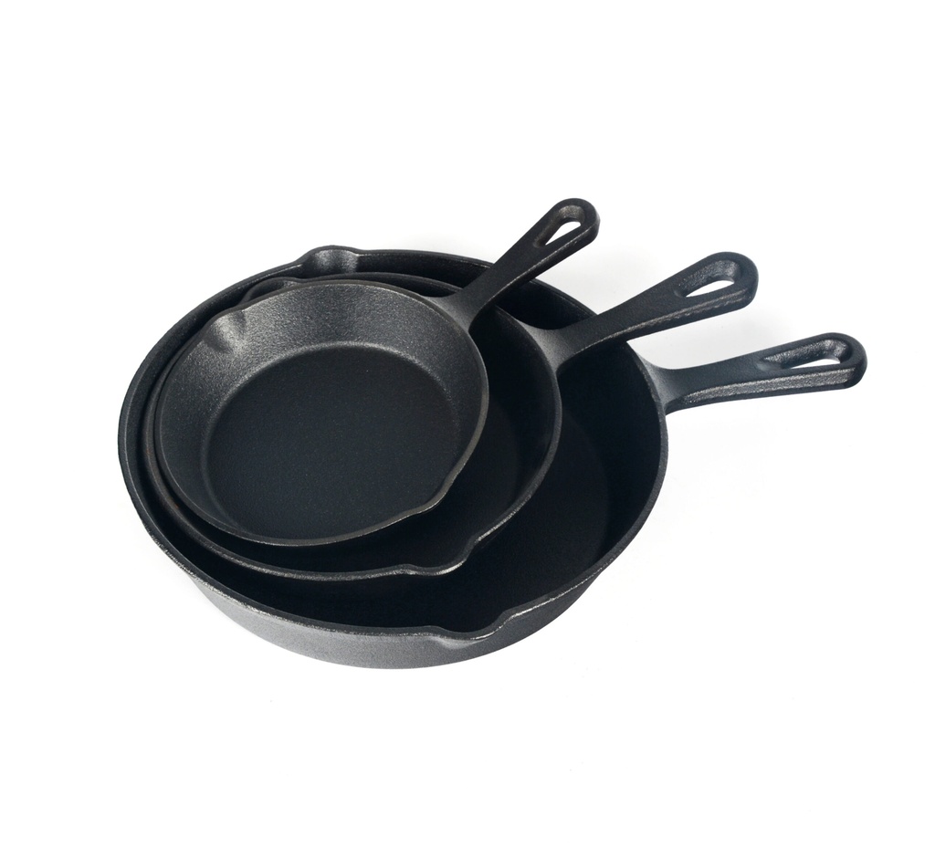 [DMK.1003] Set de 3 tigai din fonta Eternity 16x3, 19.5x4 si 25x5 cm