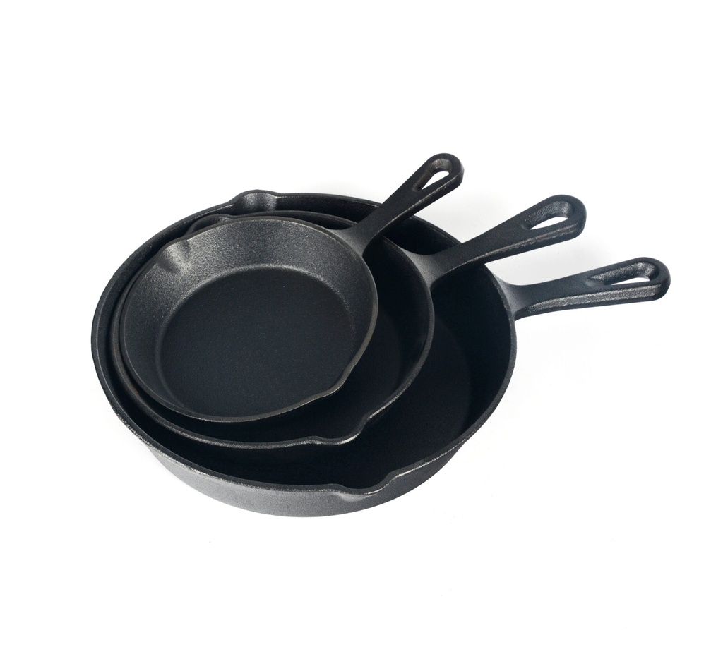 Set de 3 tigai din fonta Eternity 16x3, 19.5x4 si 25x5 cm