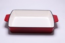 Tava dreptunghiulara din fonta emailata Cooking Artisan 33x23x6.5 cm