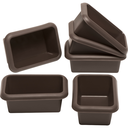 Set de 6 forme LURCH FlexiForm Mini Batzen din silicon platinat, culoare maro