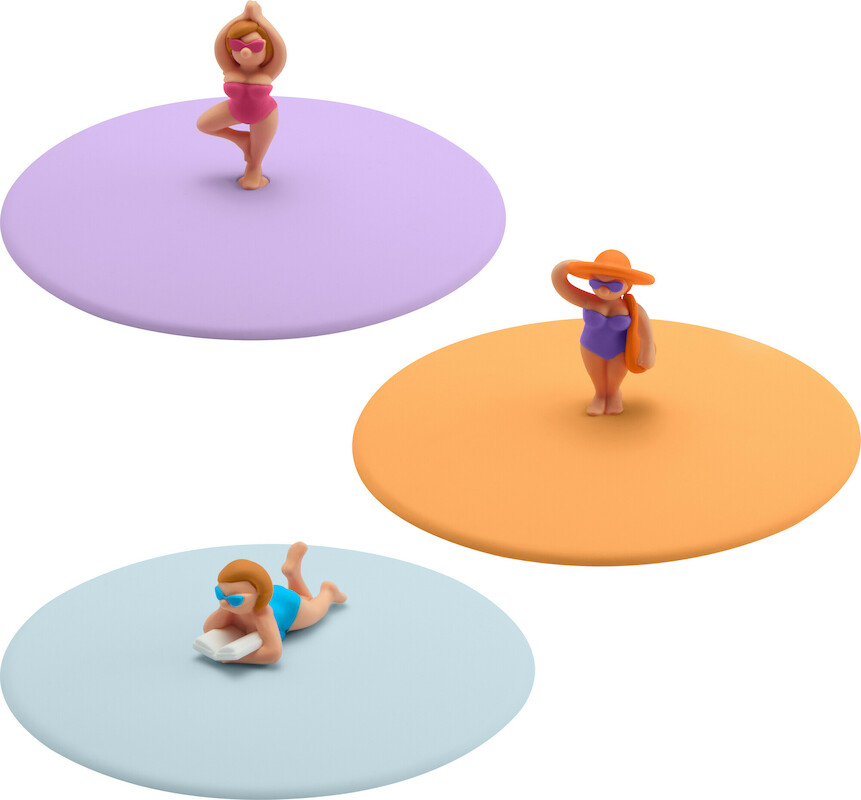 [LUR.0032] LURCH Set Capace pentru pahar de baut, Beach Girls Display 3 modele