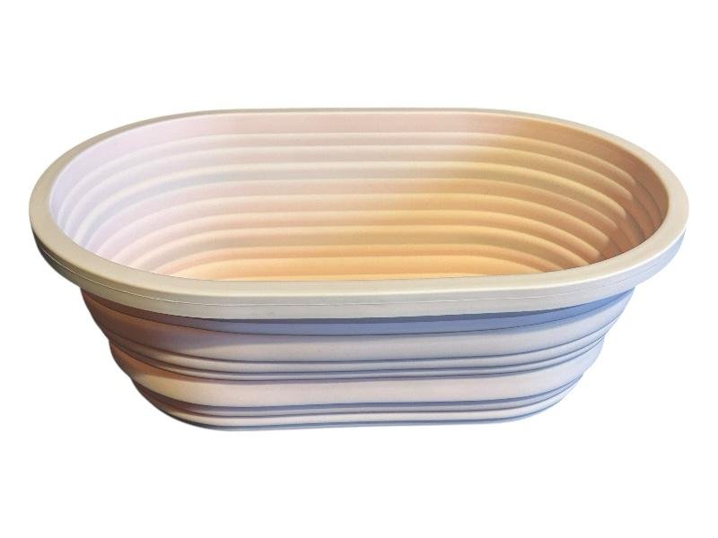 [BSH.0171] Cos de dospire pliabil din silicon alimentar, oval, 27 x 17.5 x 3.5 cm