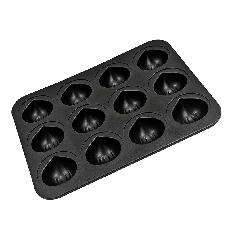 Tava pentru nuci 12 forme CHEFMADE Black