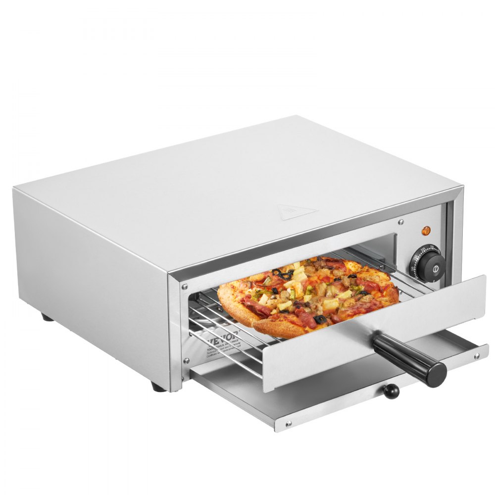 Cuptor Electric de Pizza 12 inch, 1500W, Otel Inoxidabil, Pentru Casa si uz Comercial