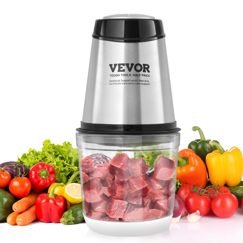 [VEV.0040] Tocator Electric Multifunctional VEVOR cu Bol Sticla 2.5L - Maruntitor Carne
